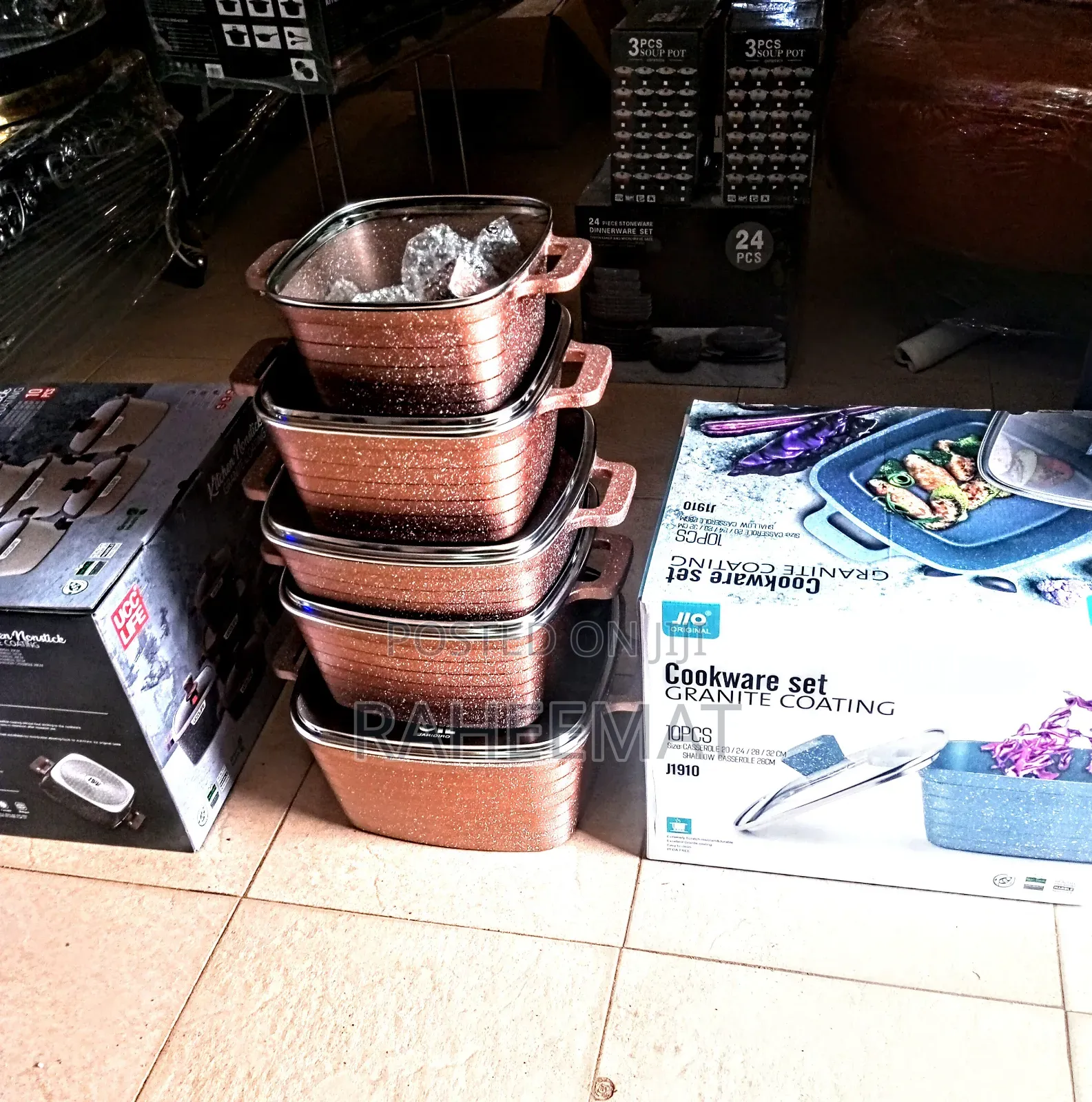 Jio Cookware Set Granite Coating 10pcs