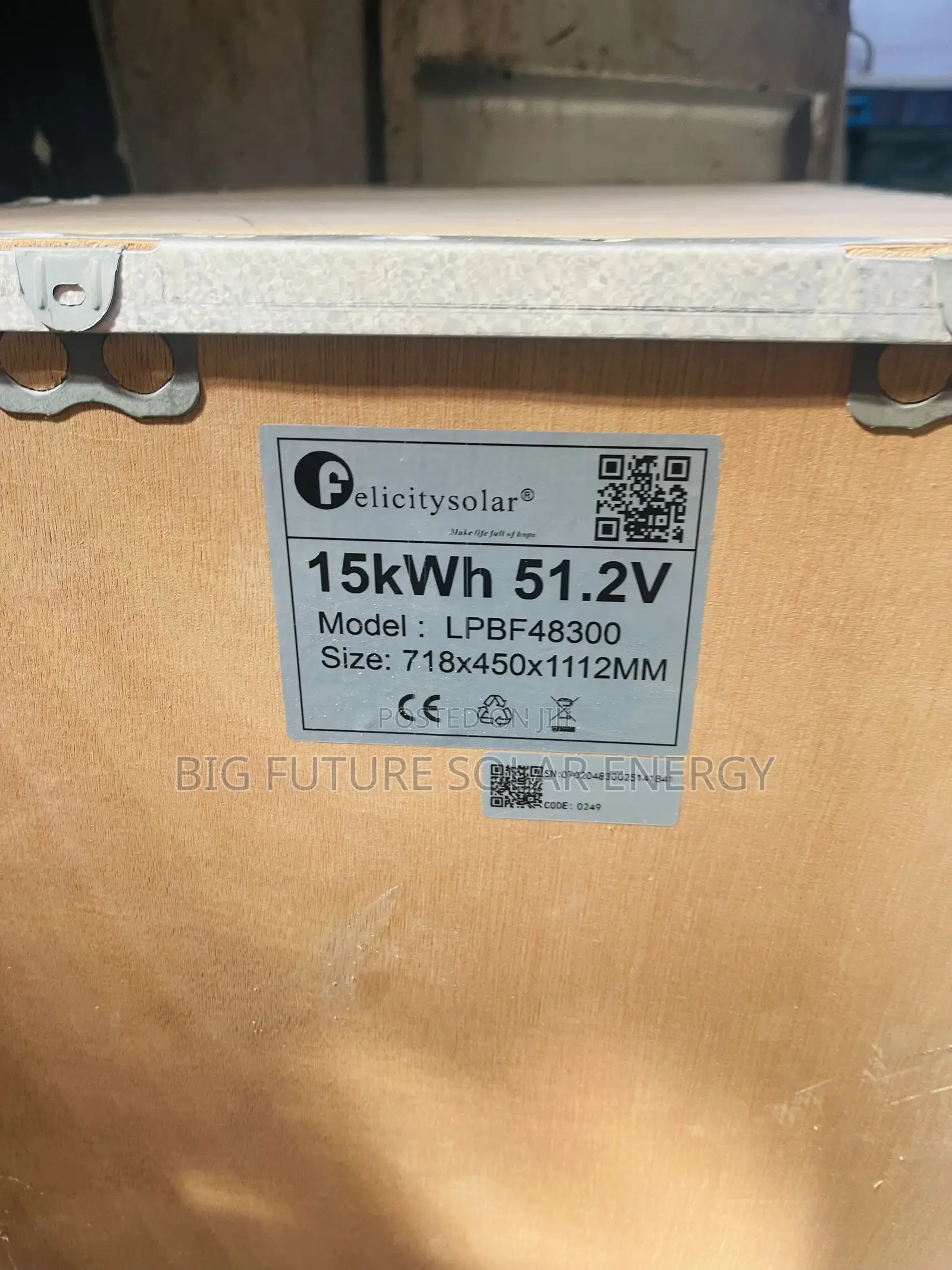 15kwh Felicity Lithium Battery 51.2v