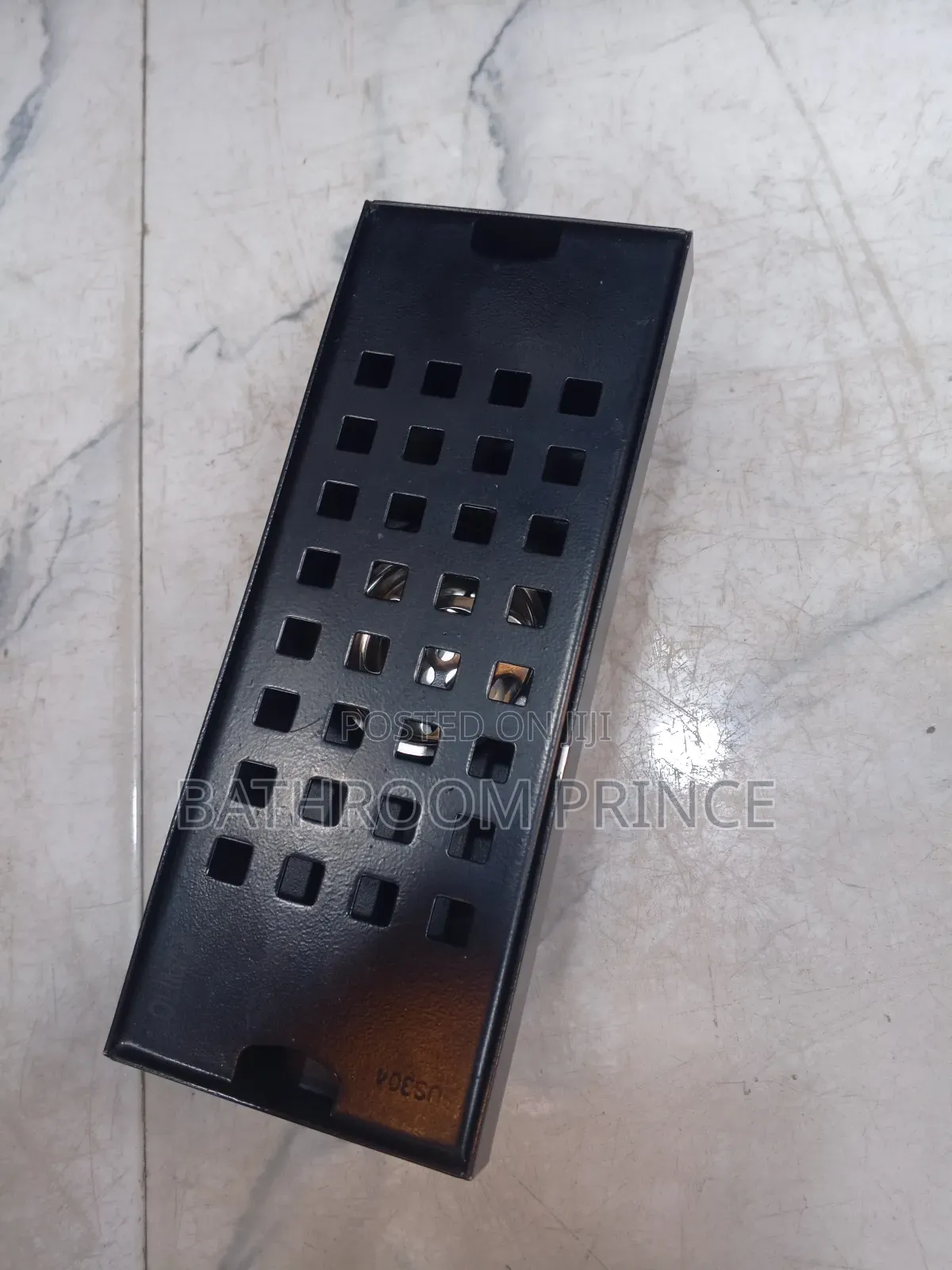 Black Floor Drain 20cm