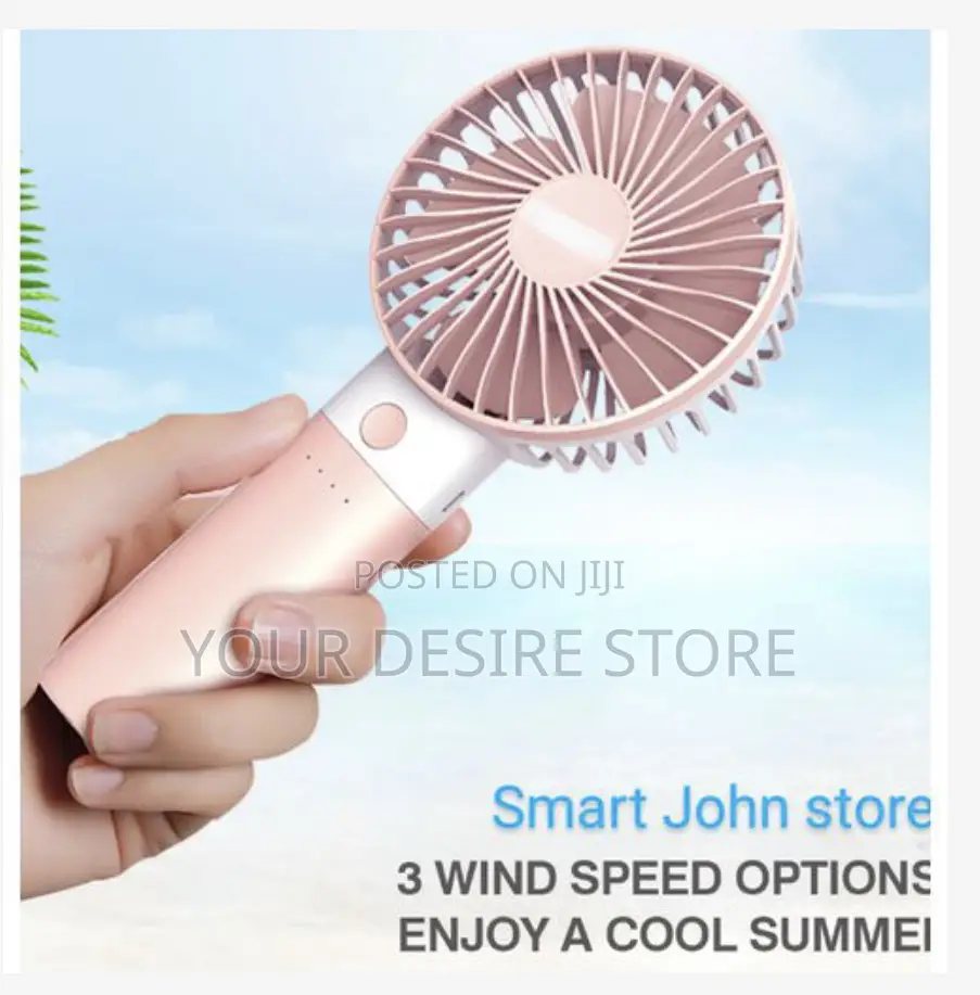 Kamisafe Rechargeable Hand Fan + Power Bank Functions