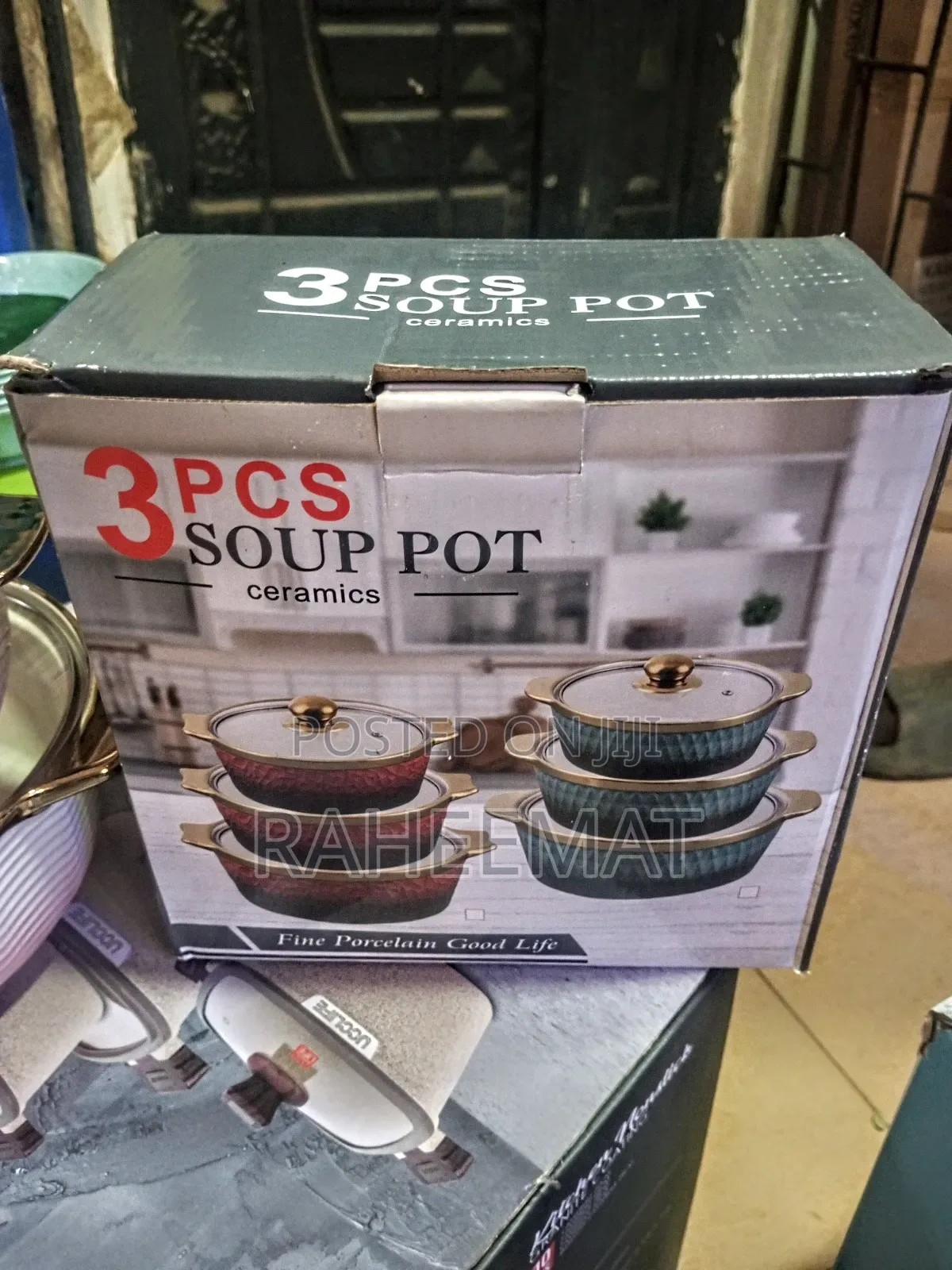 3pcs Soup Ceramics Pot