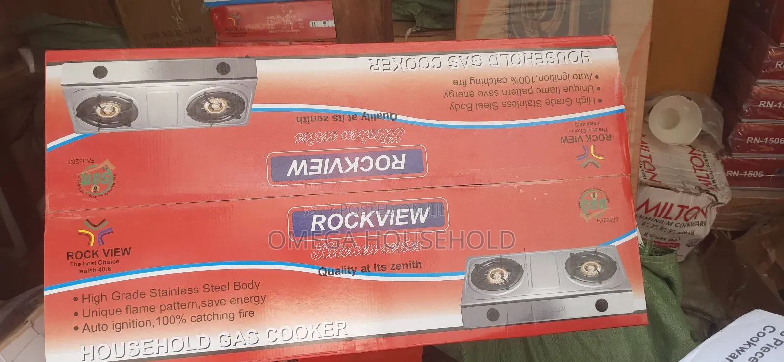 Rockview 2 Burner Table Gas