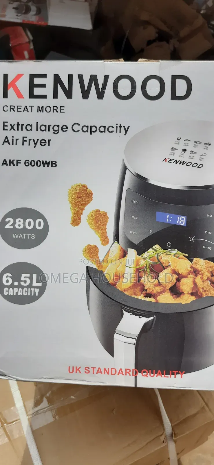 Kenwood 6.5l Extra Capacity Air Fryer,