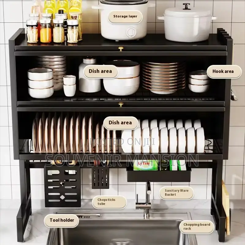 Double Plate Rack Over the Zinc