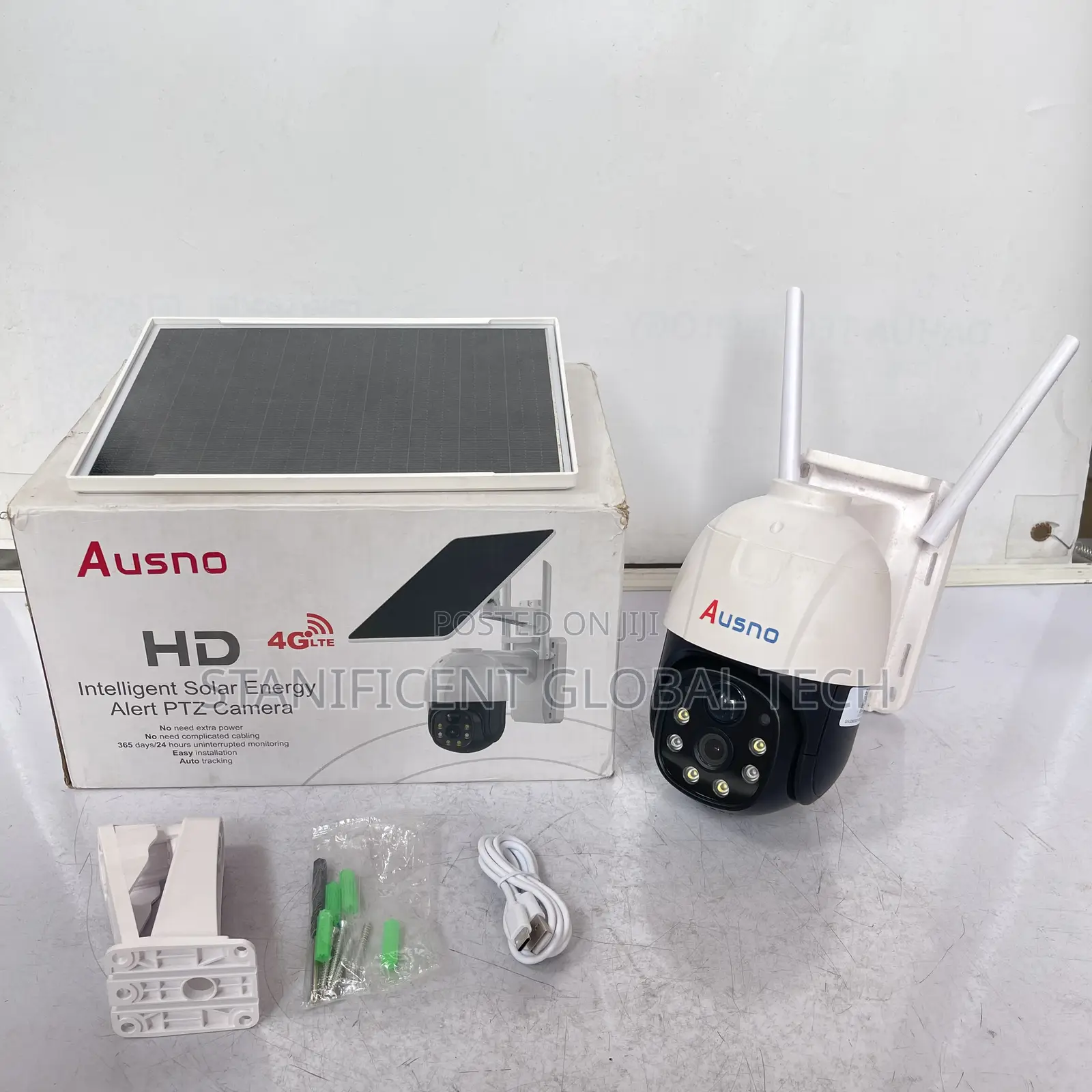Ausno 4g Single Lens Solar Ptz Big Outdoor Camera (V380 App)