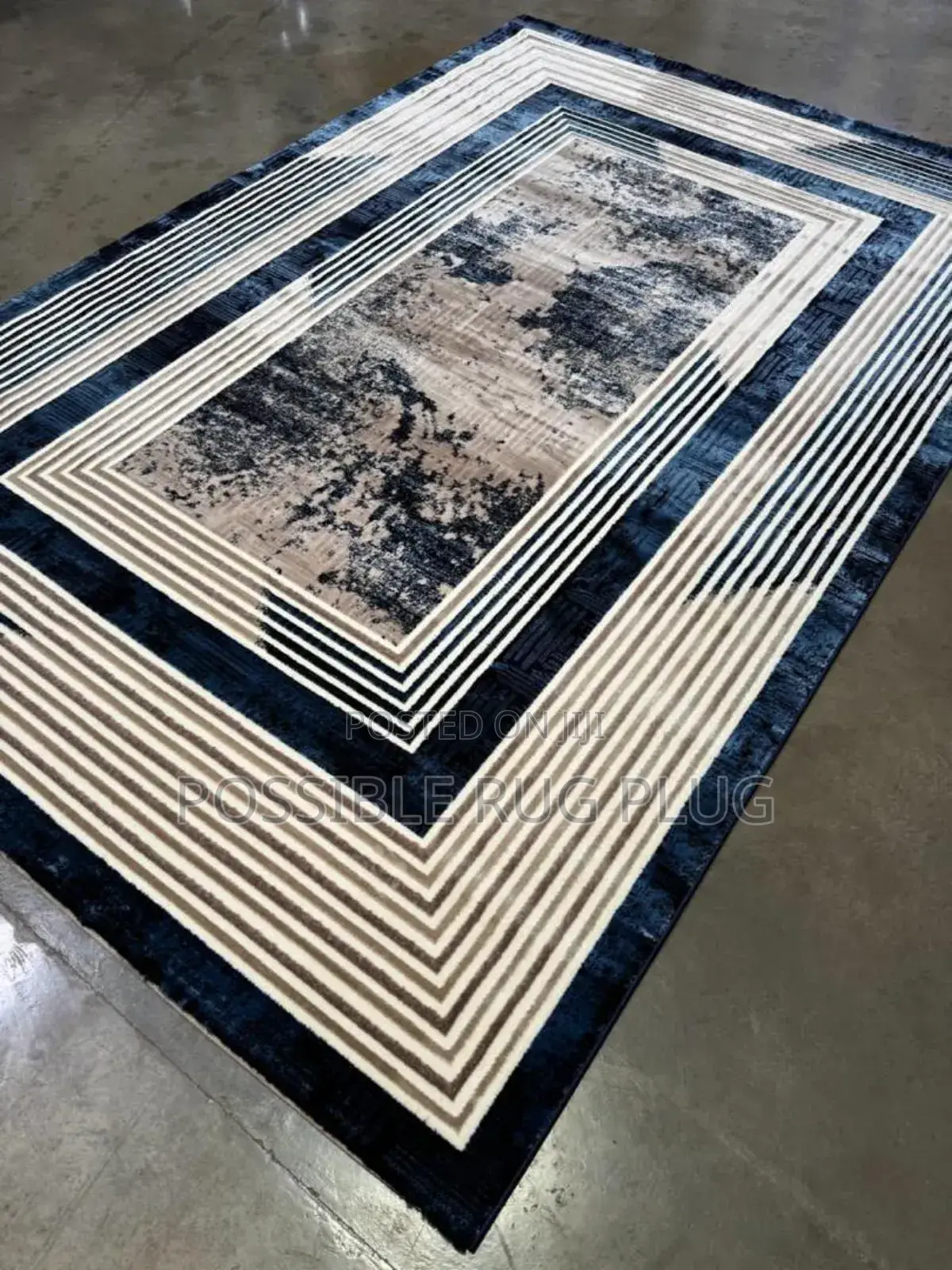 Blue Turkish Quality Center Rug