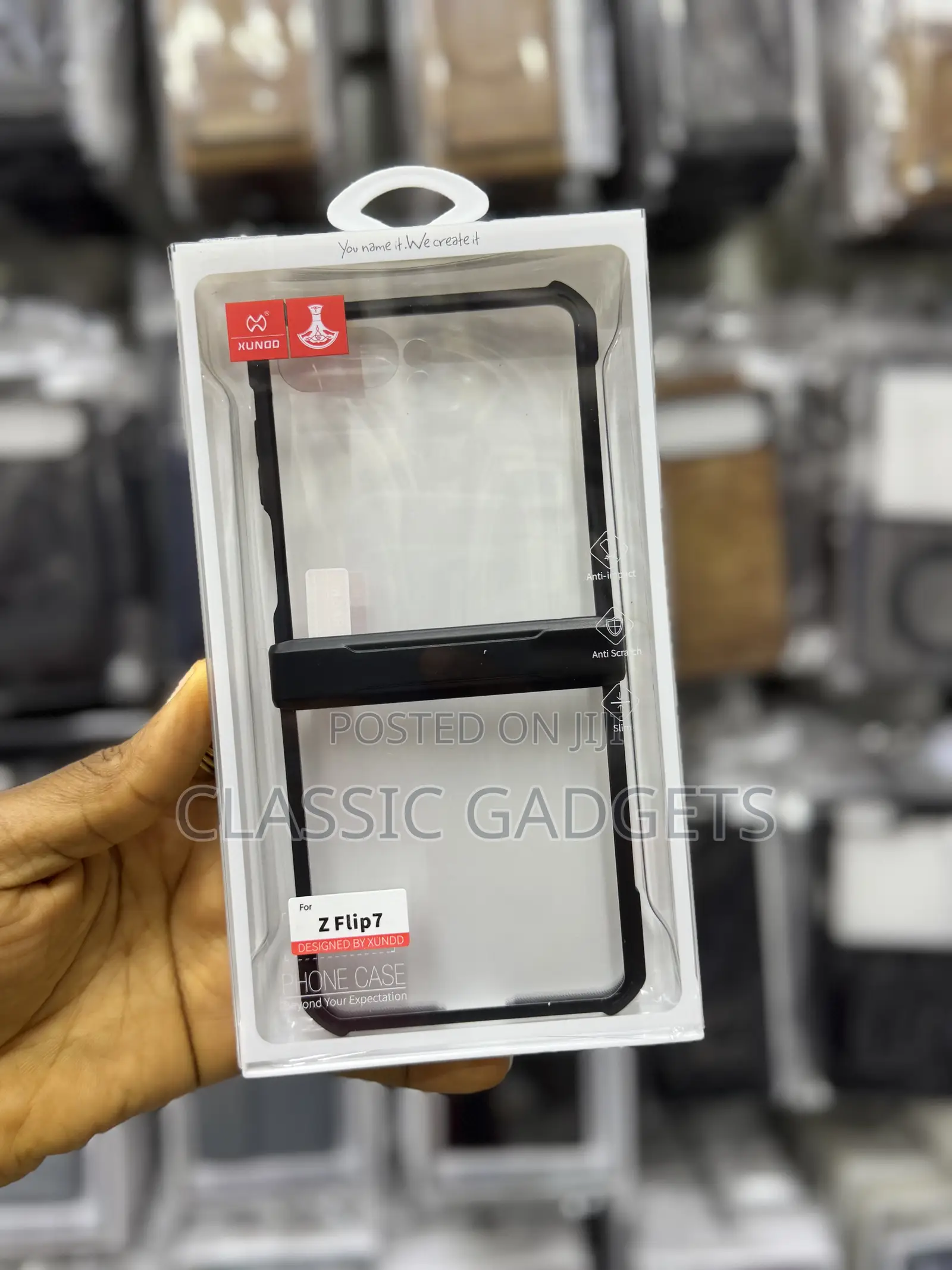 Xundd Airbag Shockproof Acrylic+Tpu+Glass Cover for Flip 7