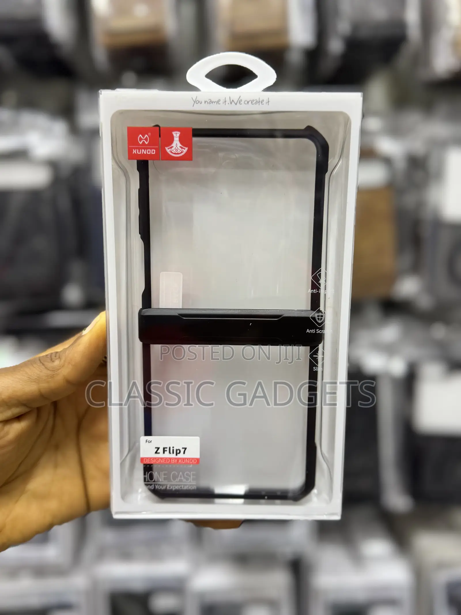 Xundd Airbag Shockproof Acrylic+Tpu+Glass Cover for Flip 7