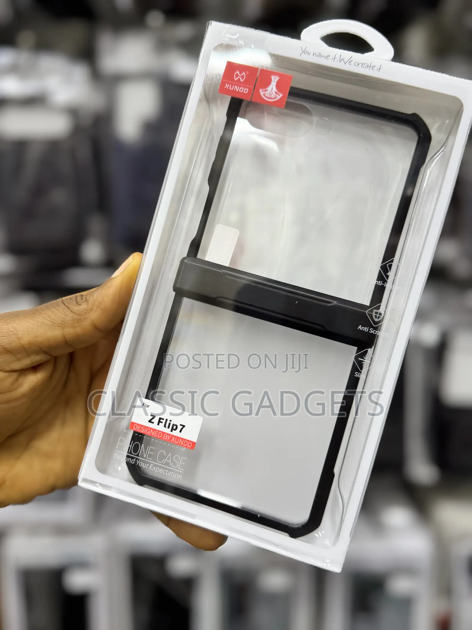 Xundd Airbag Shockproof Acrylic+Tpu+Glass Cover for Flip 7