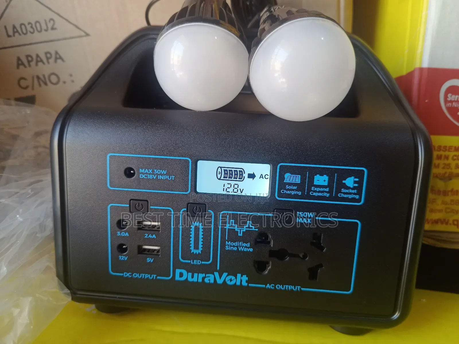 Duravolt 150watts Portable Solar Power Station