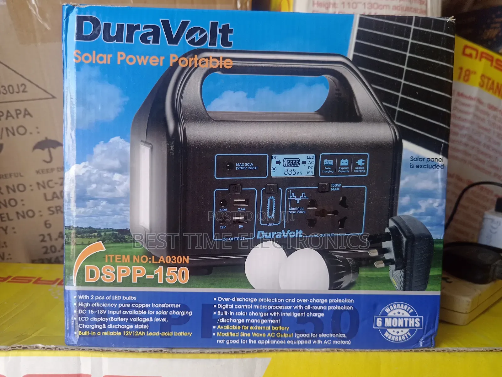 Duravolt 150watts Portable Solar Power Station