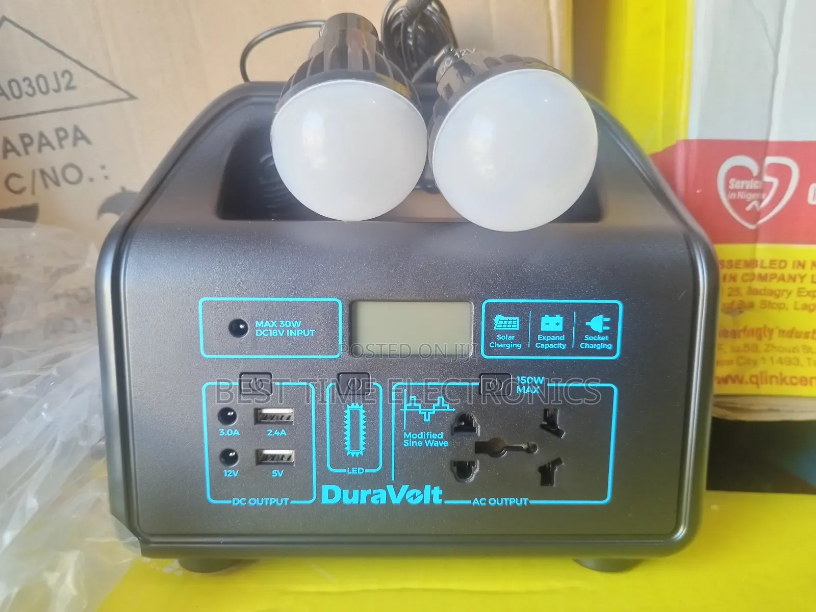 Duravolt 150watts Portable Solar Power Station