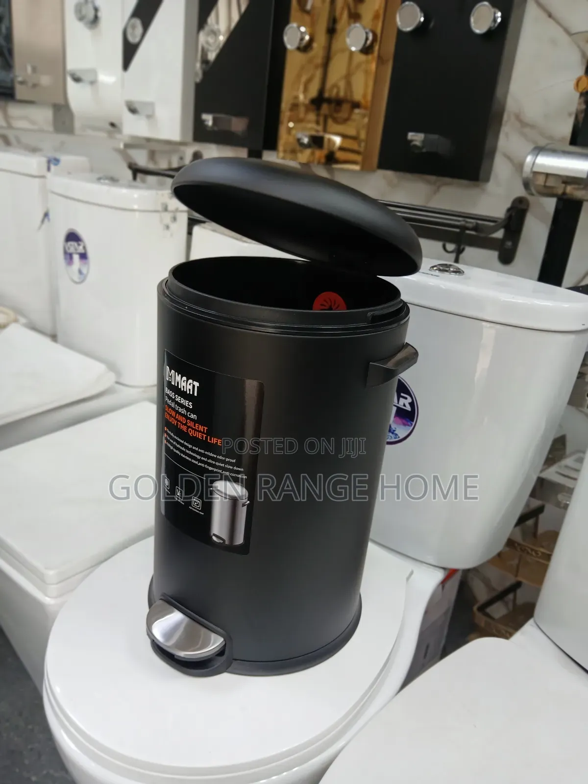 Quality Black Pedal Waste Bin