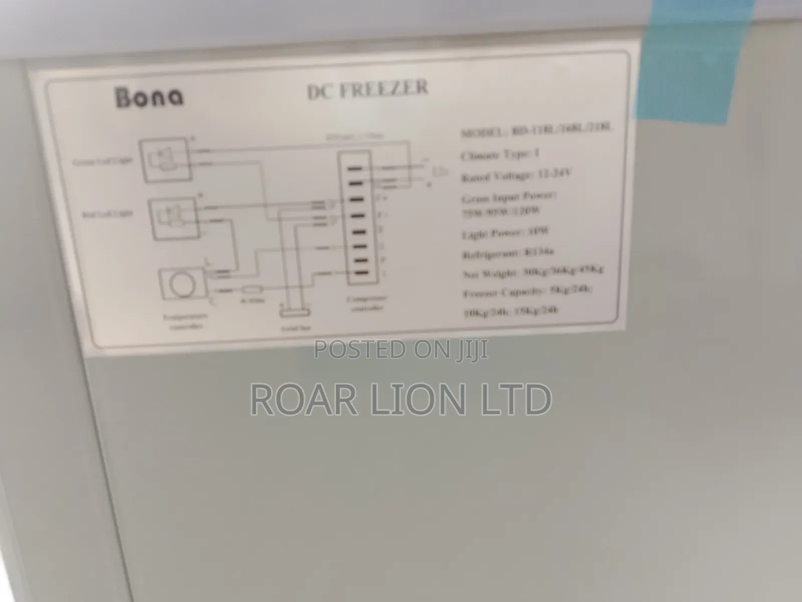 168l Bona Solar Freezer