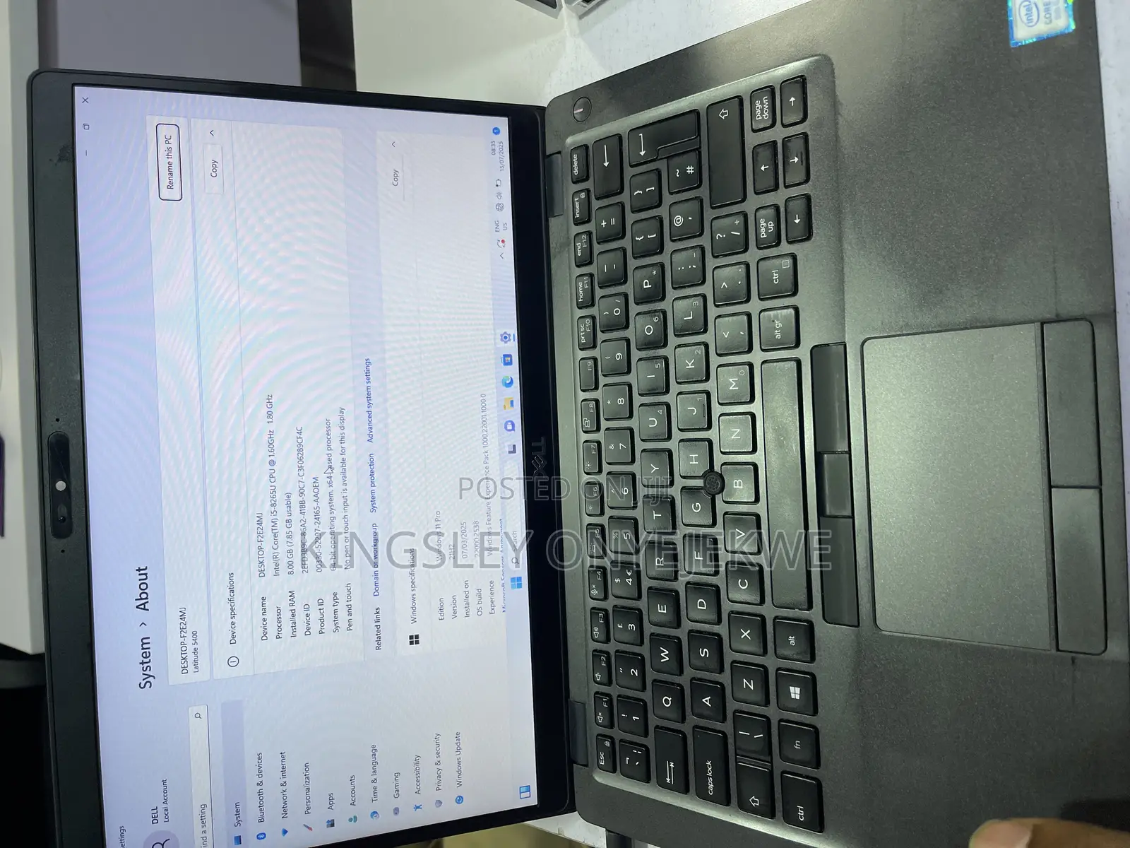Laptop Dell Latitude 5400 8GB Intel Core i5 SSD 256GB