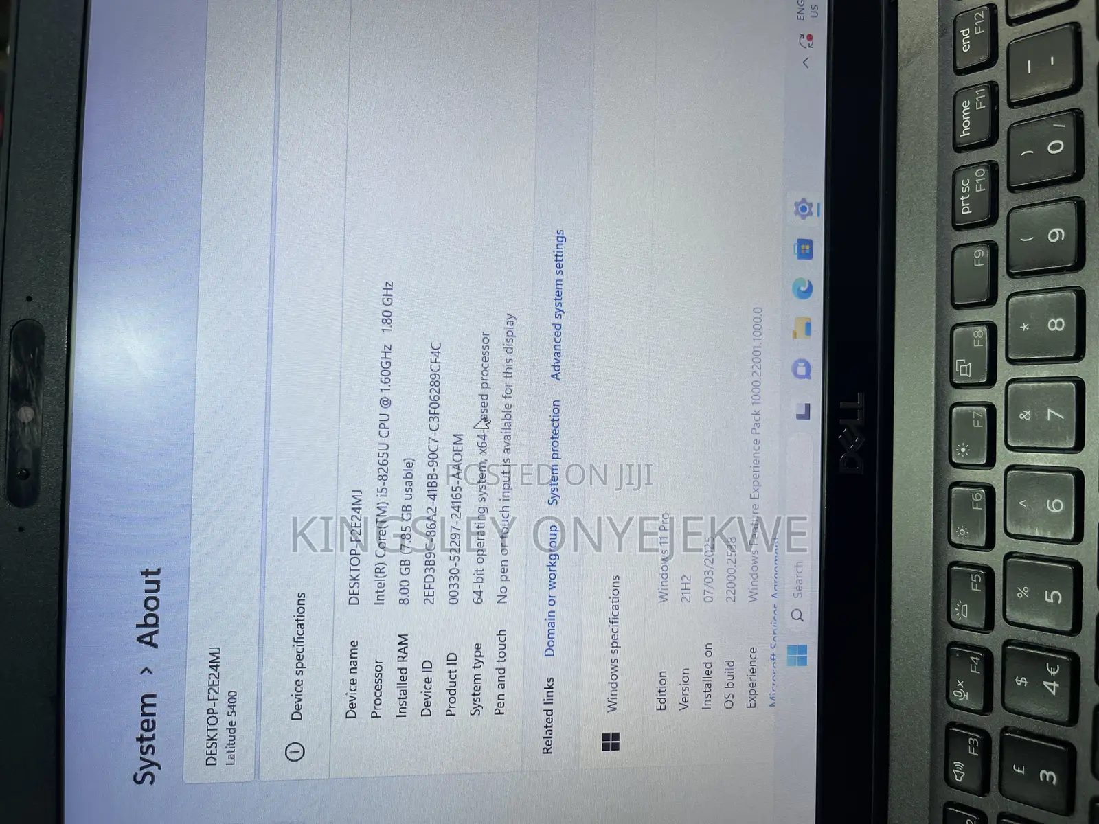 Laptop Dell Latitude 5400 8GB Intel Core i5 SSD 256GB