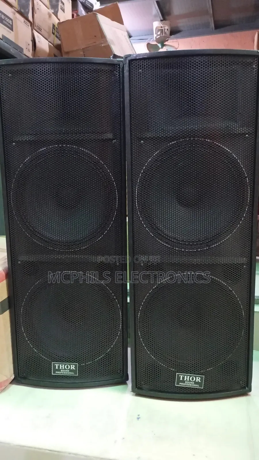 Semi-Acoustic Double 15 Inches Speakers