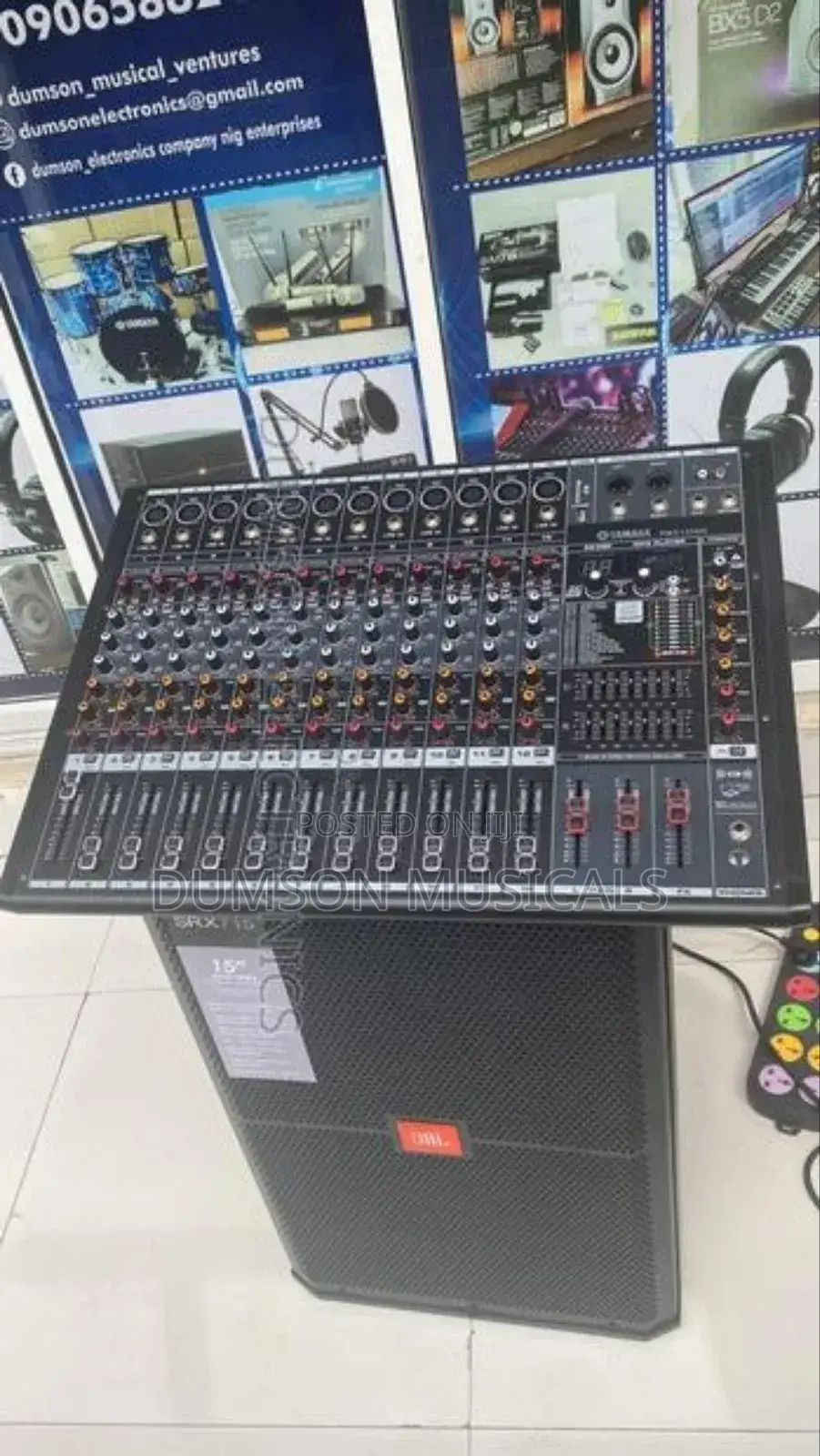 12 Channels Yamaha Powered Mixer With Bluetooth and Usa