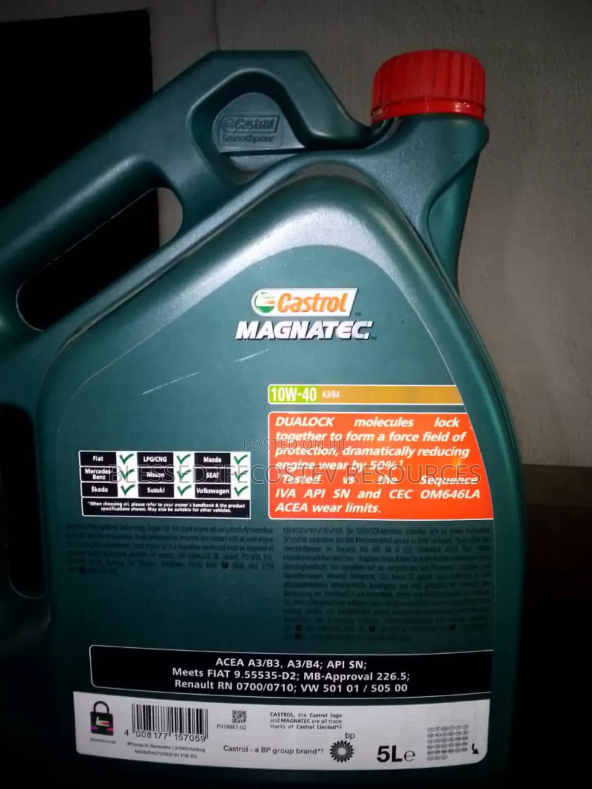 Castrol Magnetic 10w40 5litrs