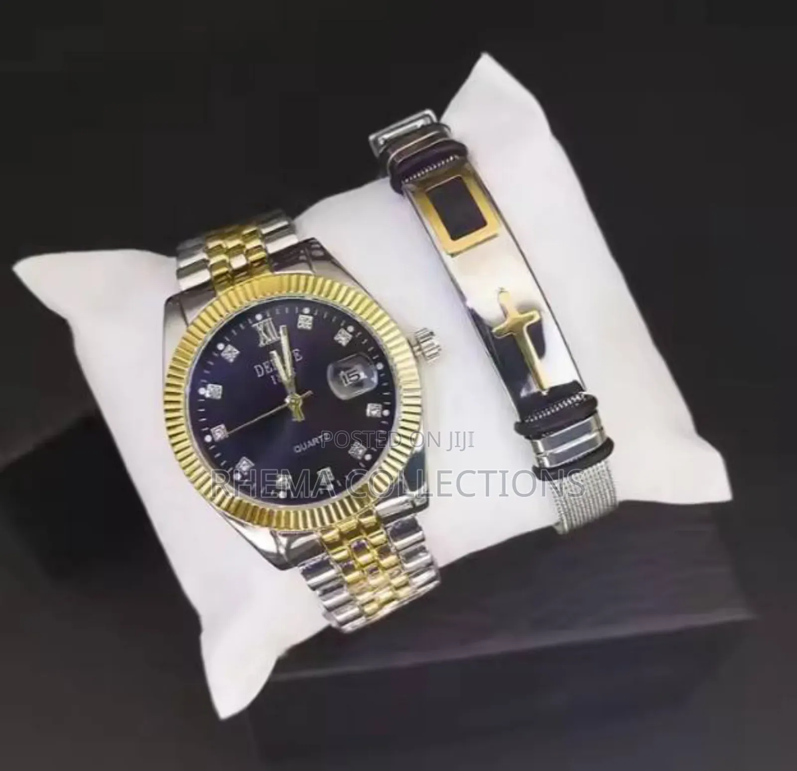 Justine Quality Mens Wristwatch With Bracelet