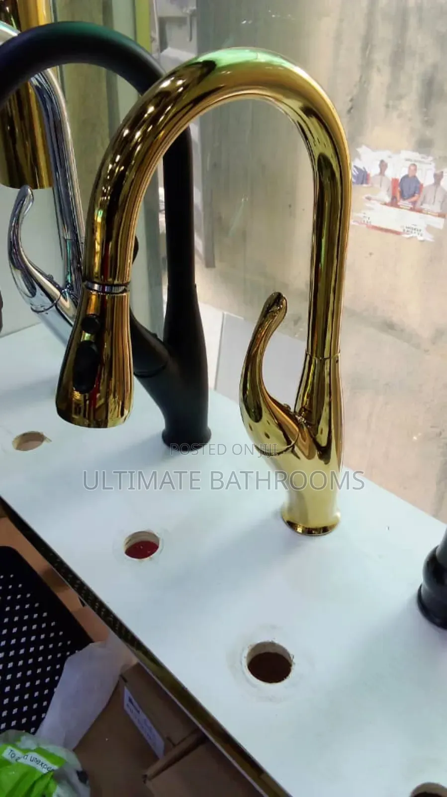 Tai Pull Out Gold Kitchen Mixer Faucet