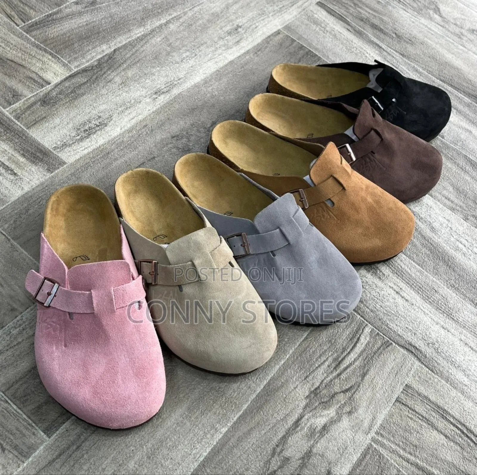 Birkenstock Stussy X Chrome Taupe/Mocha/Black Half Shoe