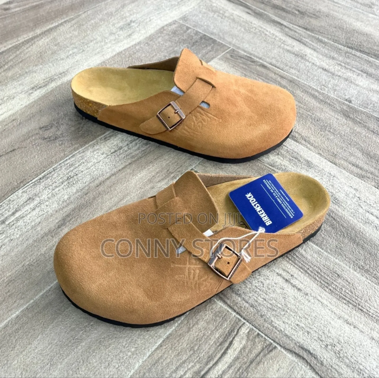 Birkenstock Stussy X Chrome Taupe/Mocha/Black Half Shoe