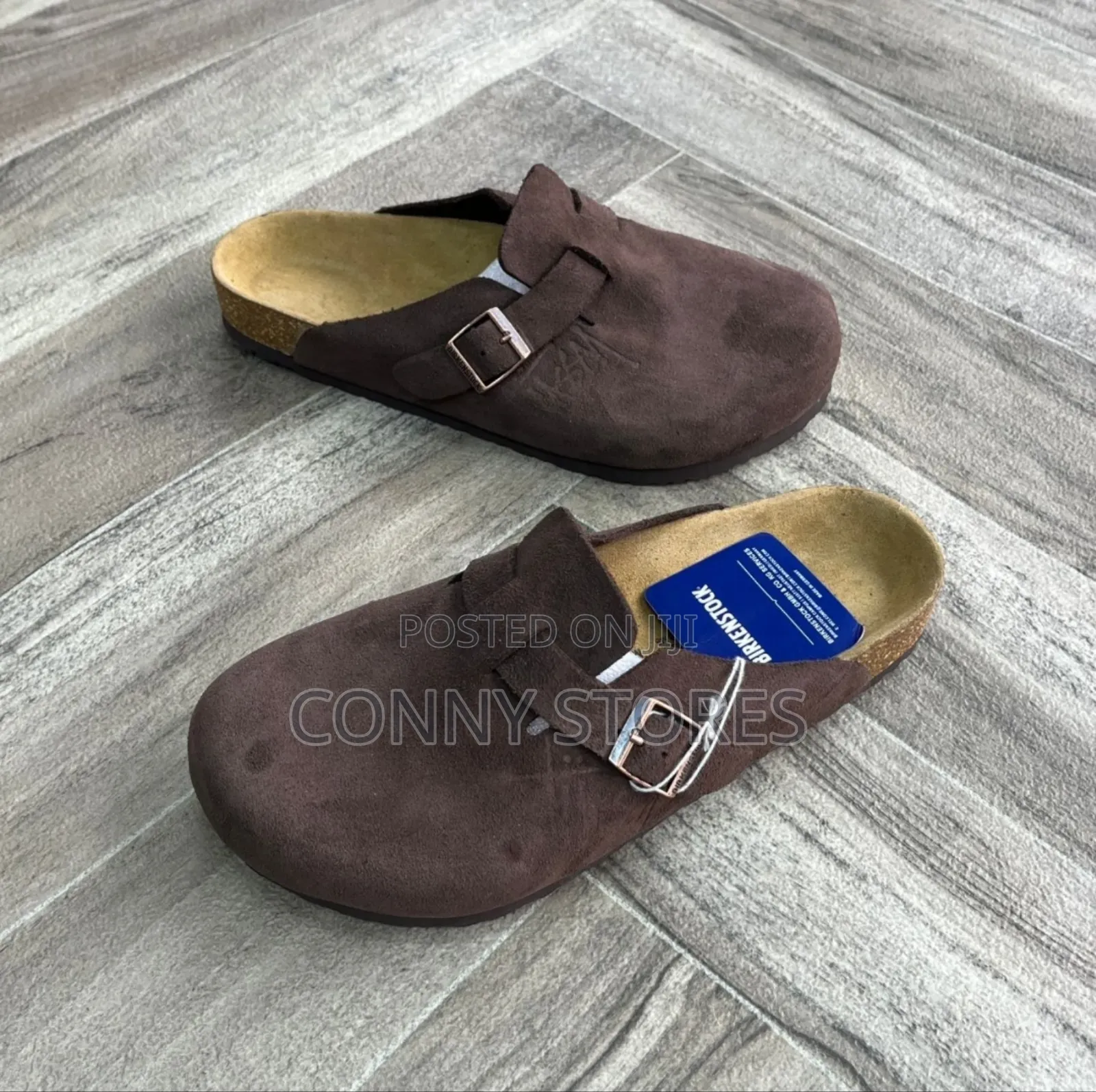 Birkenstock Stussy X Chrome Taupe/Mocha/Black Half Shoe