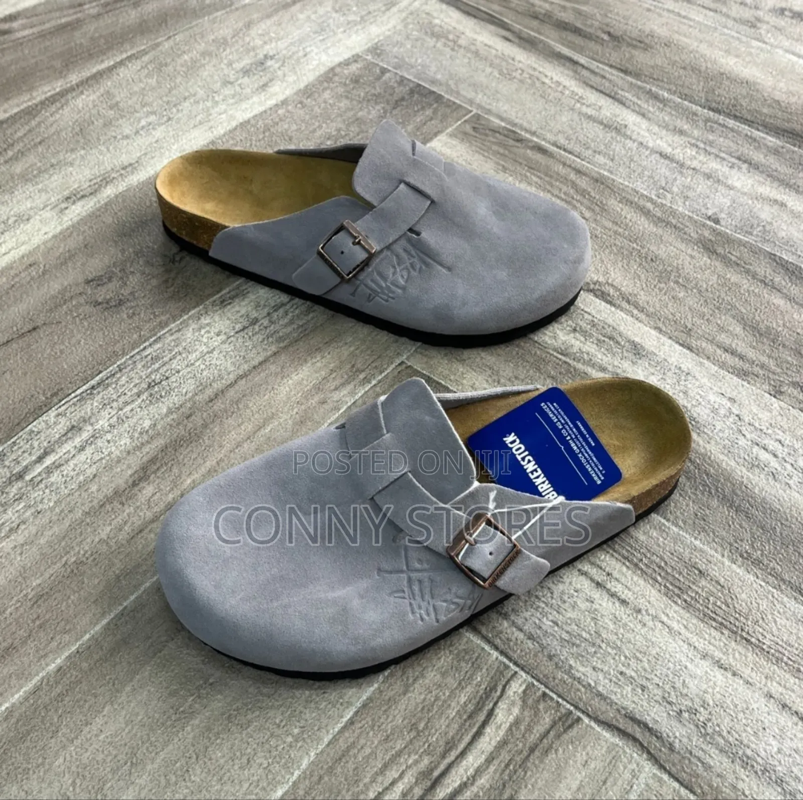 Birkenstock Stussy X Chrome Taupe/Mocha/Black Half Shoe