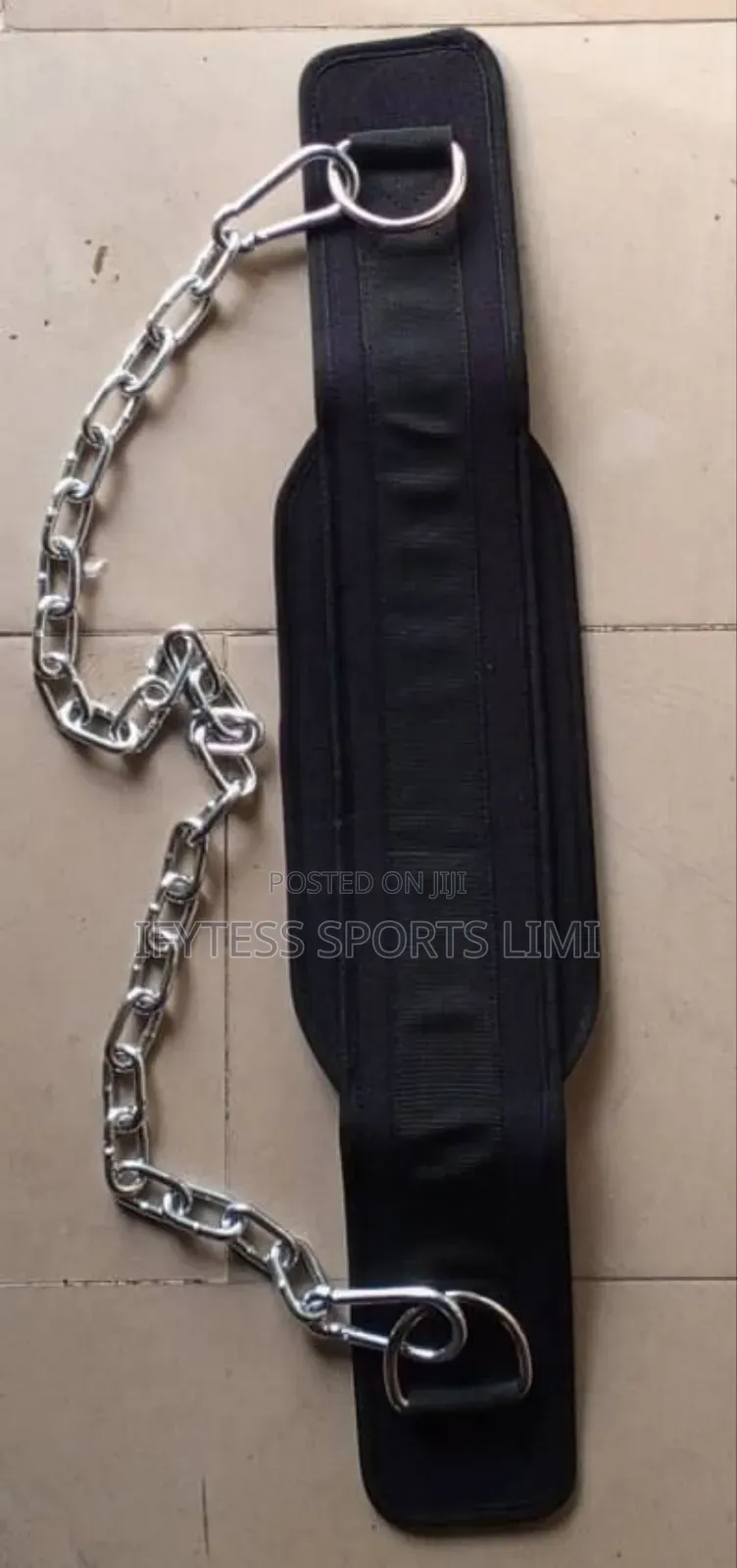 Power Weight Lifting Squat Belt With Chain.