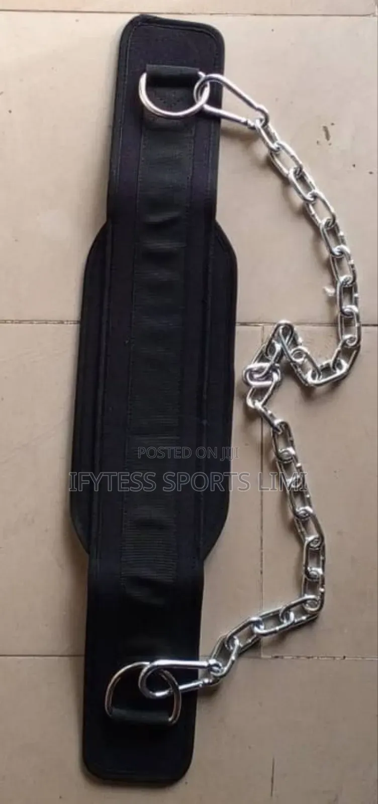 Power Weight Lifting Squat Belt With Chain.