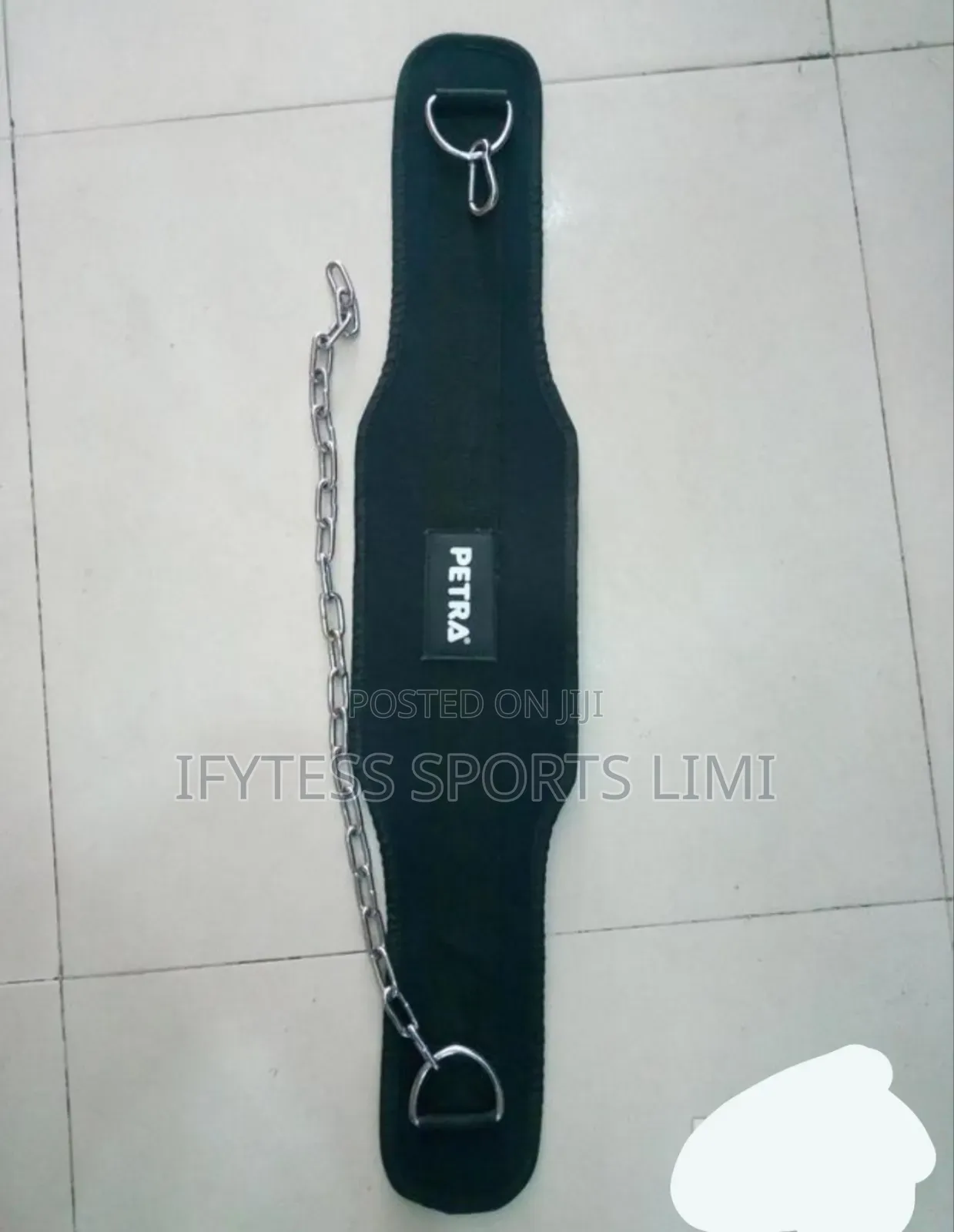 Power Weight Lifting Squat Belt With Chain.