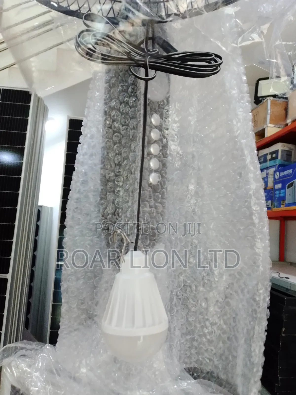 16inch Solar Rechargeable Fan With Panel