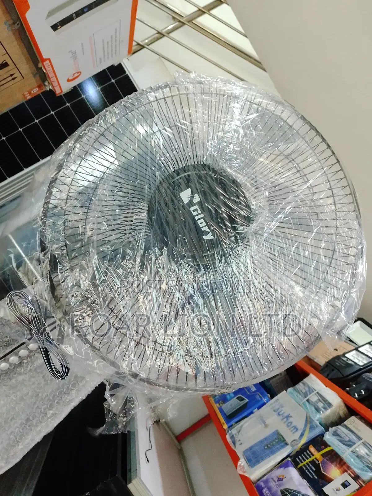16inch Solar Rechargeable Fan With Panel
