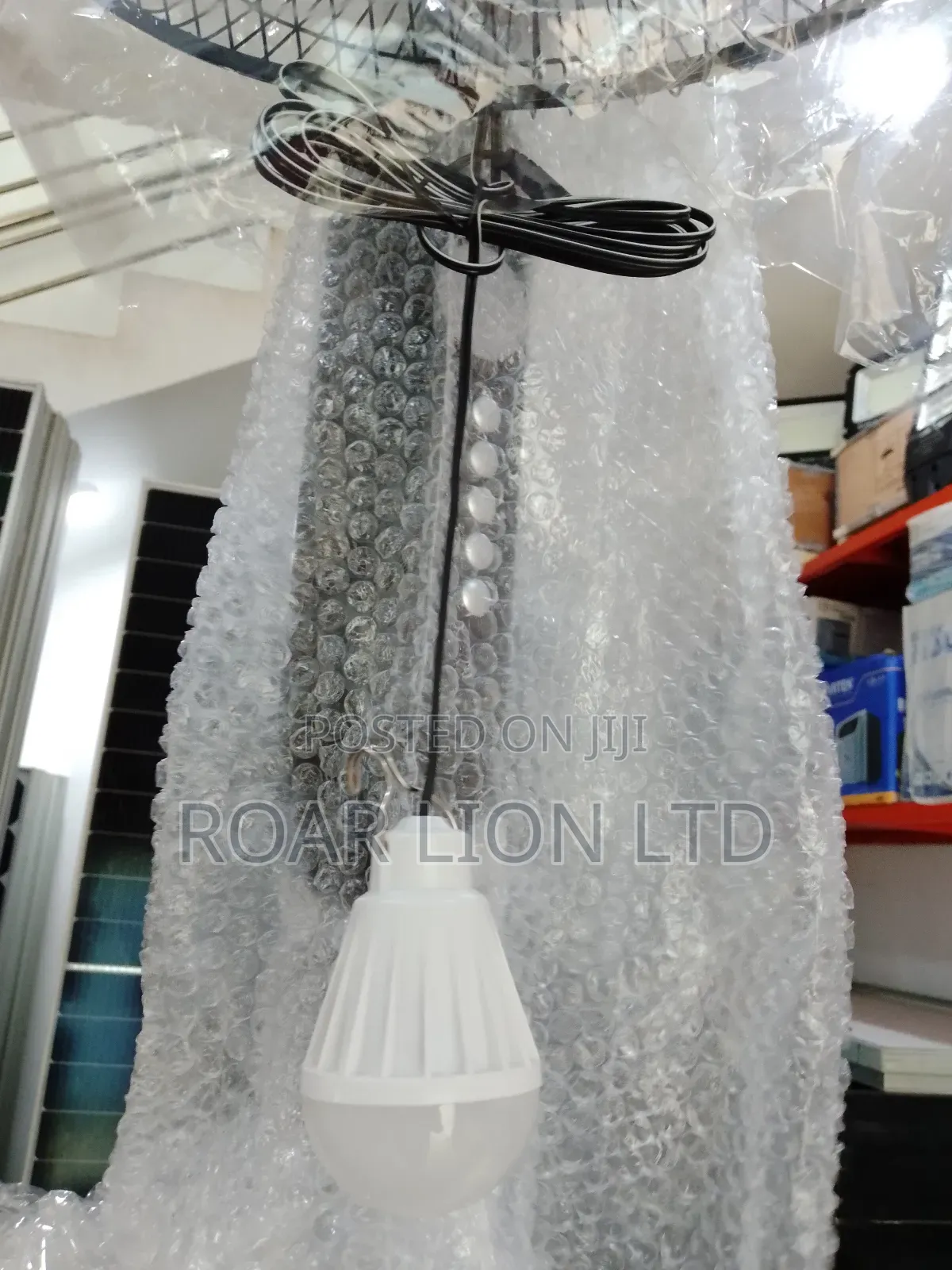 16inch Solar Rechargeable Fan With Panel