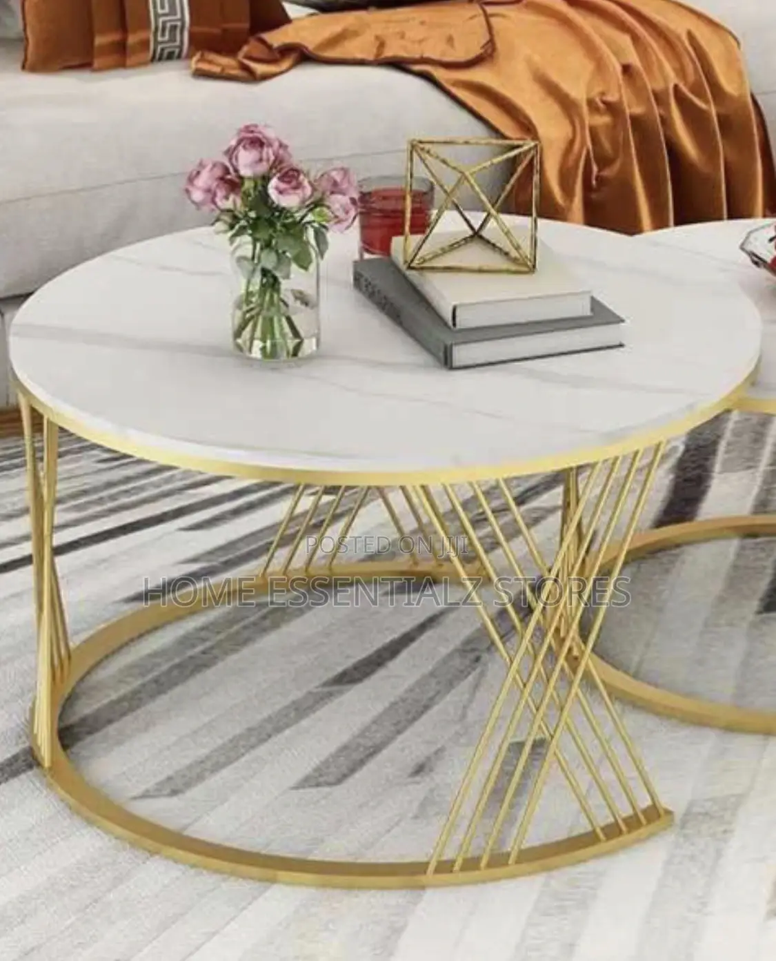 Faux Marble Center Table - Nordic Nest Glamorous Centre Tables Set