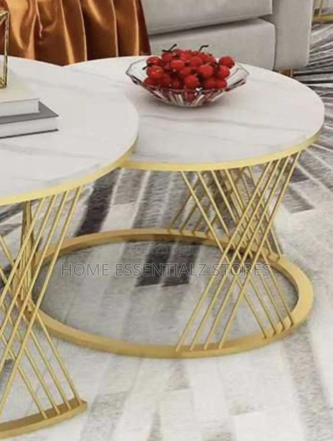 Faux Marble Center Table - Nordic Nest Glamorous Centre Tables Set