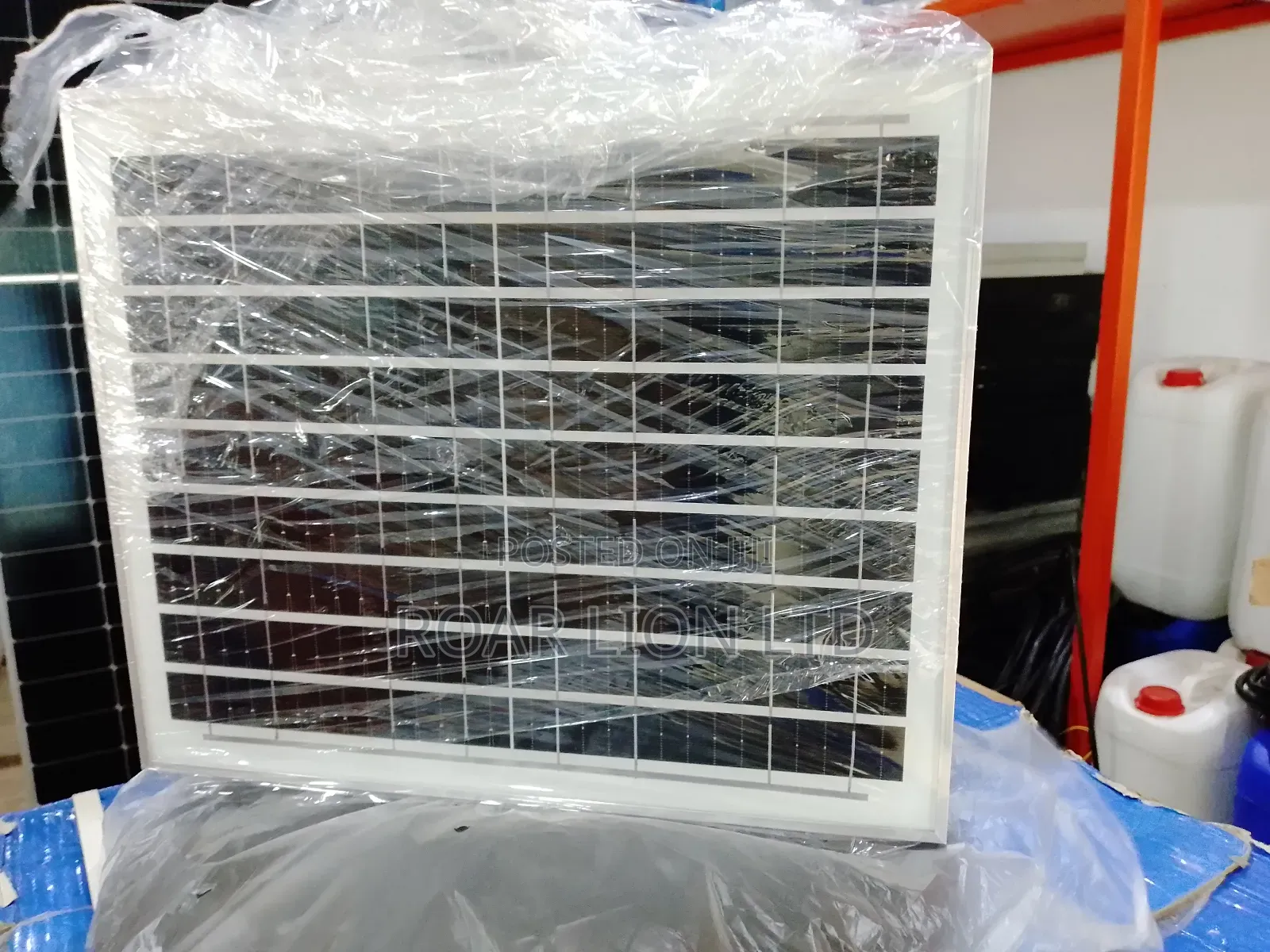 16inch Solar Rechargeable Fan With Panel