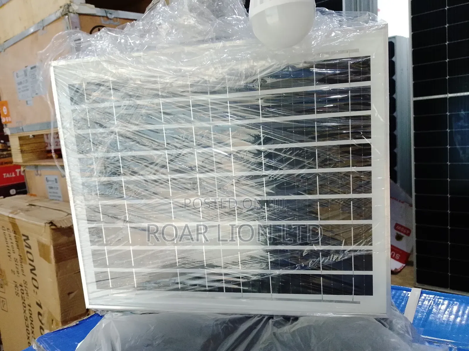 16inches Solar Rechargeable Fan With Panel