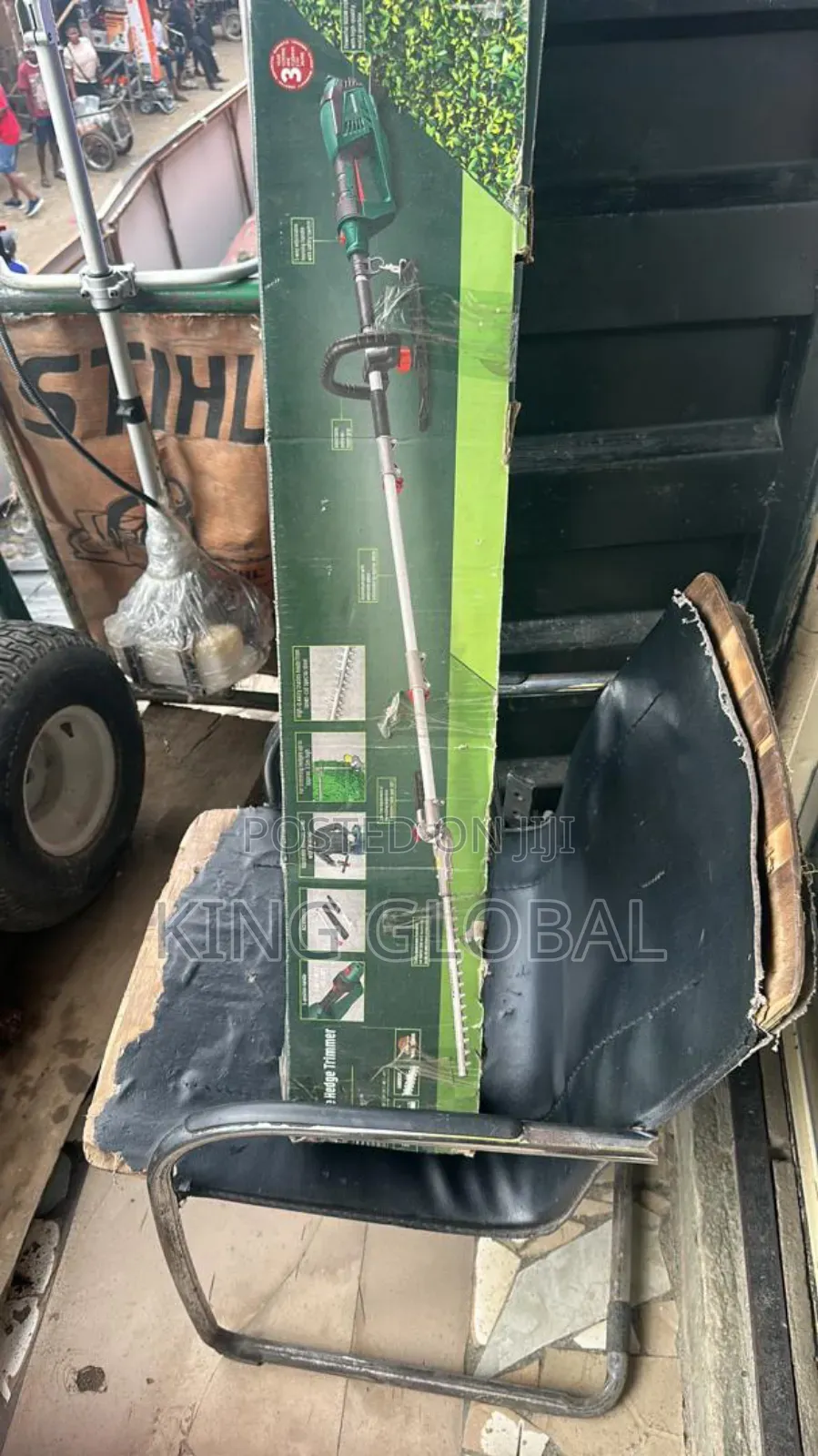 Electric Hedge Trimmer Used in Trimming Flowers