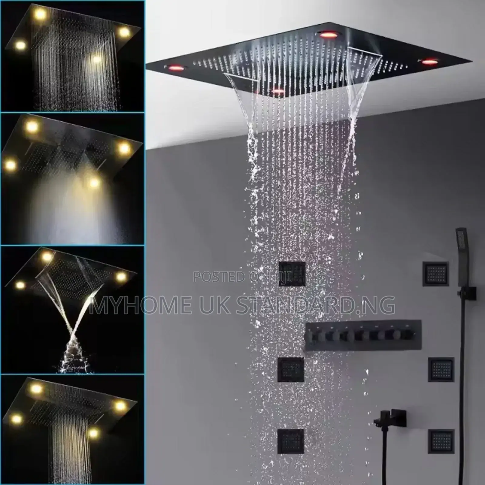Luxury Thermostatic Shower Set With Steamers And Remote