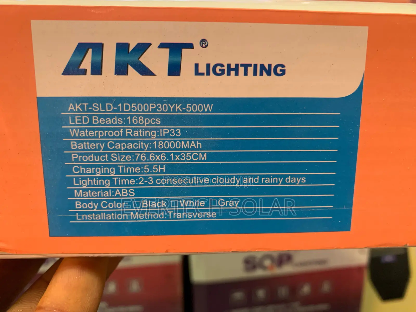 Best Grade Akt 500watts Solar Street Light