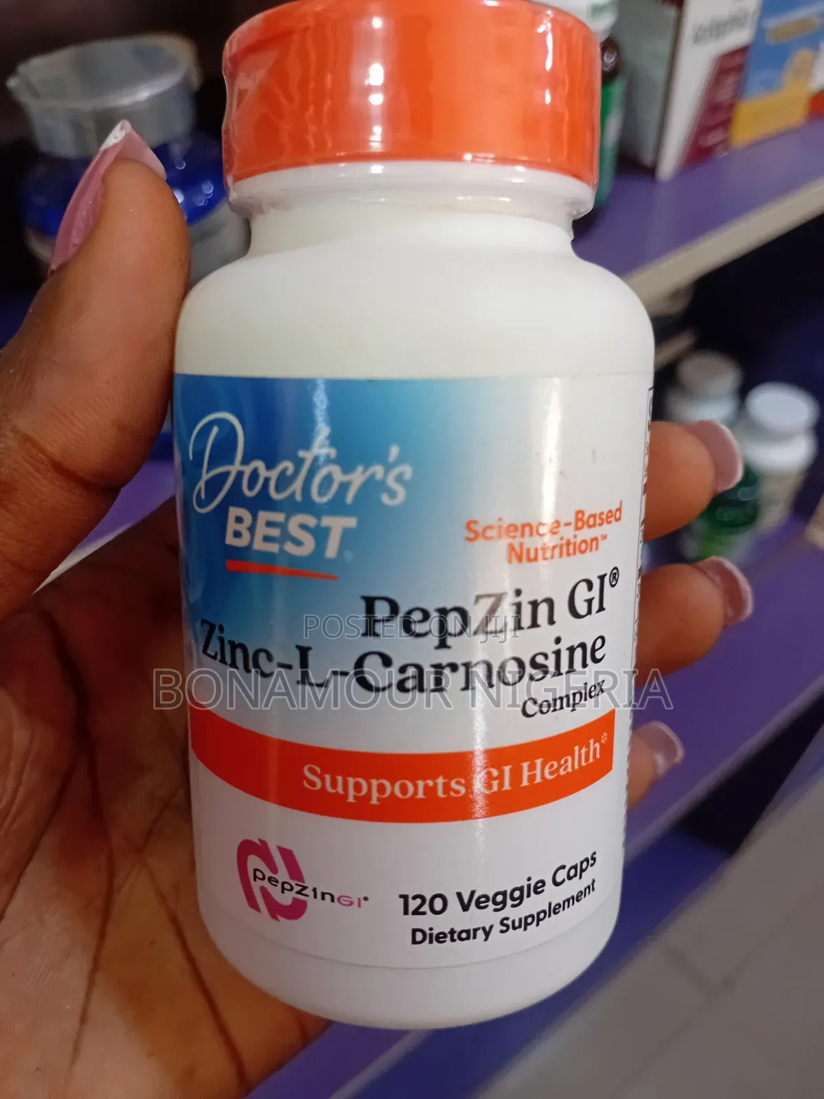 Doctor's Best Pepzin Gi Zinc L-Carnosine X120 Veg Caps