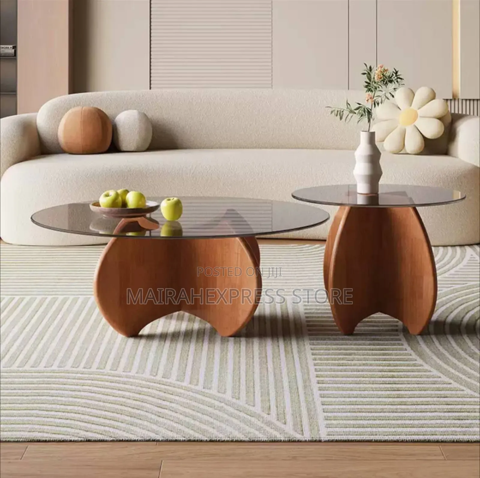 Nordic Glass Twin Table