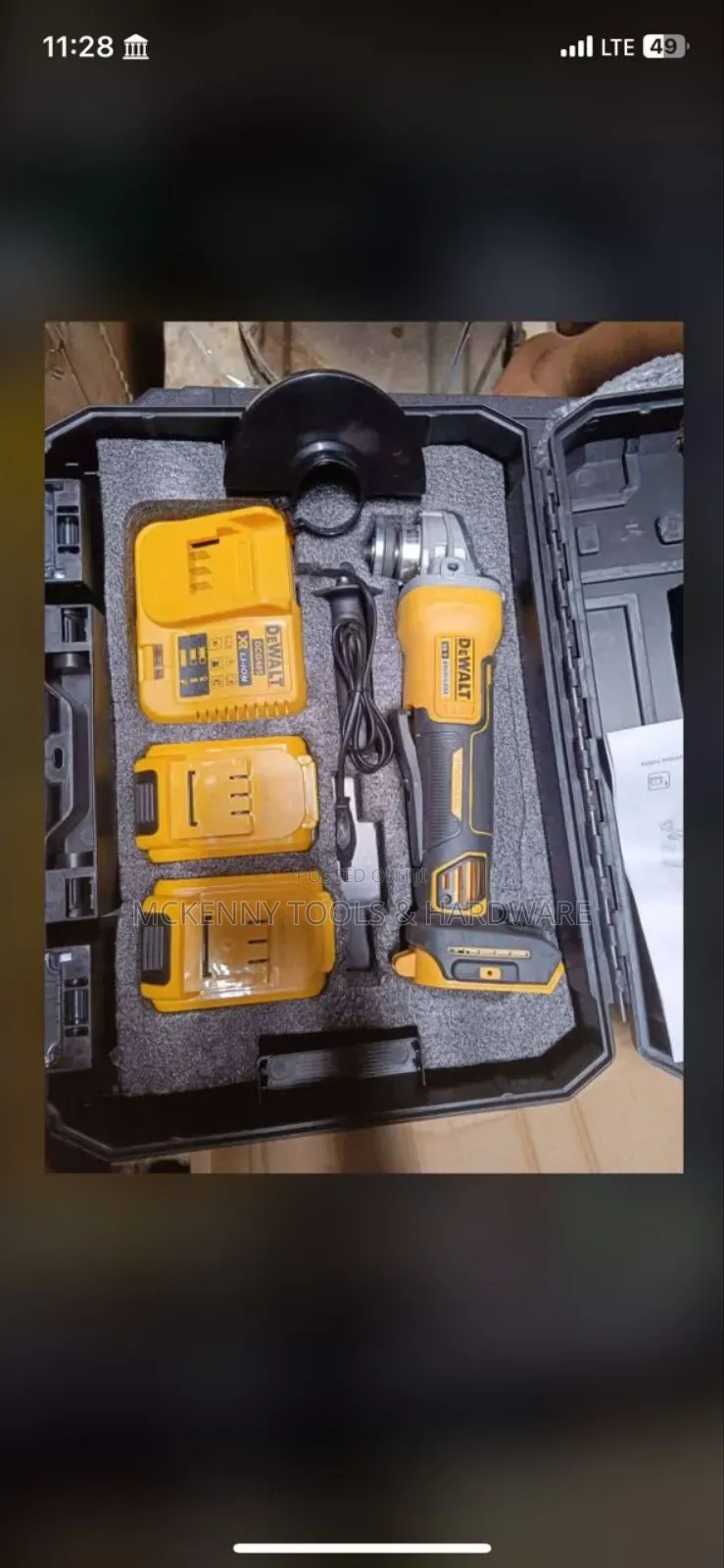 Dewalt Cordless Angle Grinder