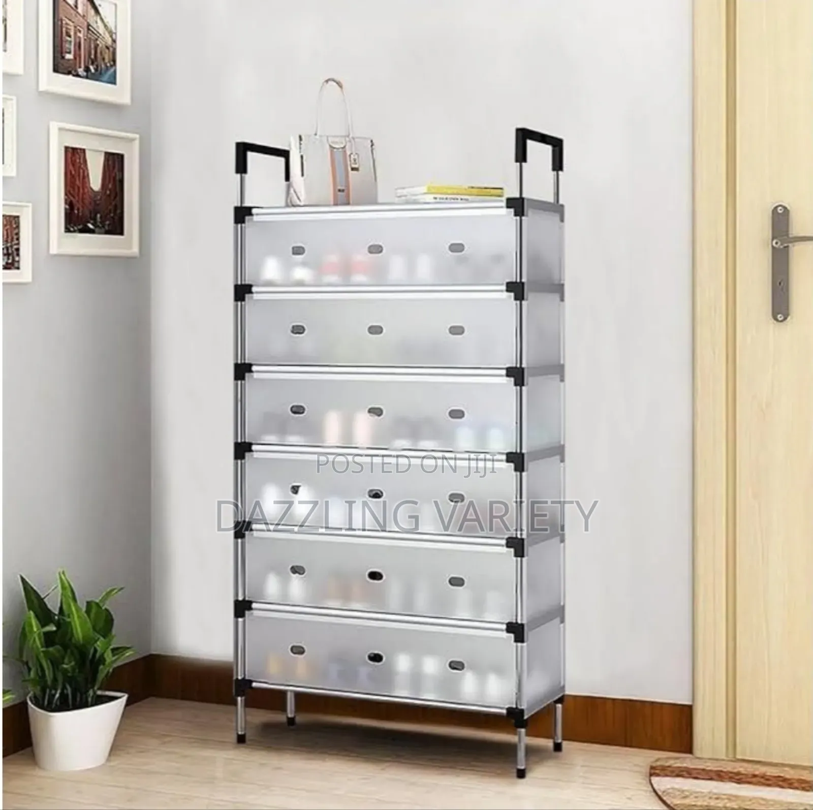 Big Size 7 Layers Shoe Rack With Dust-Proof Cover