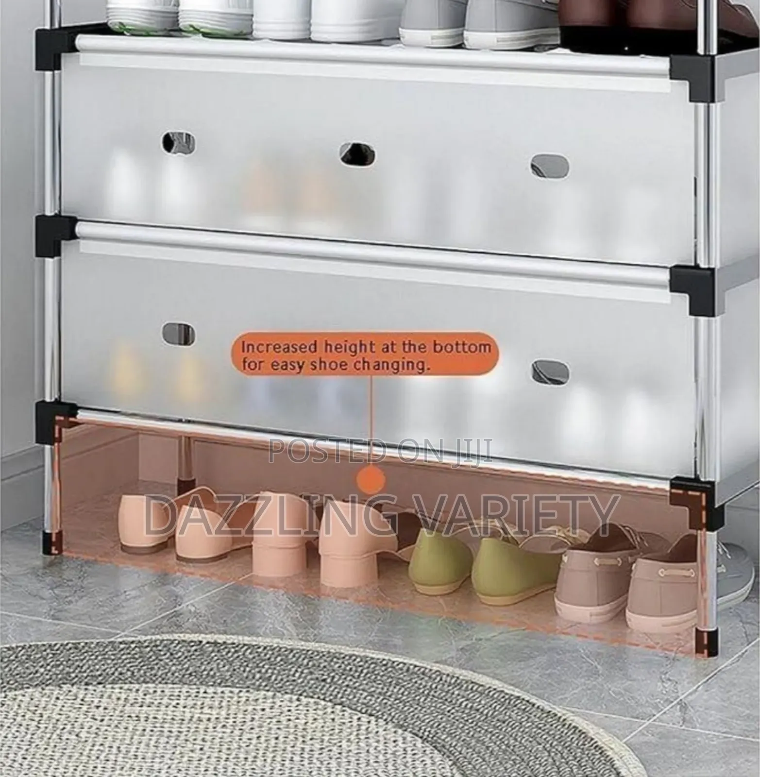 Big Size 7 Layers Shoe Rack With Dust-Proof Cover