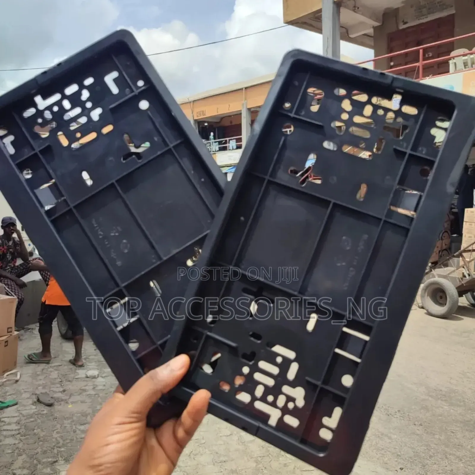 Plastic Sitting Car Plate Number Set Up