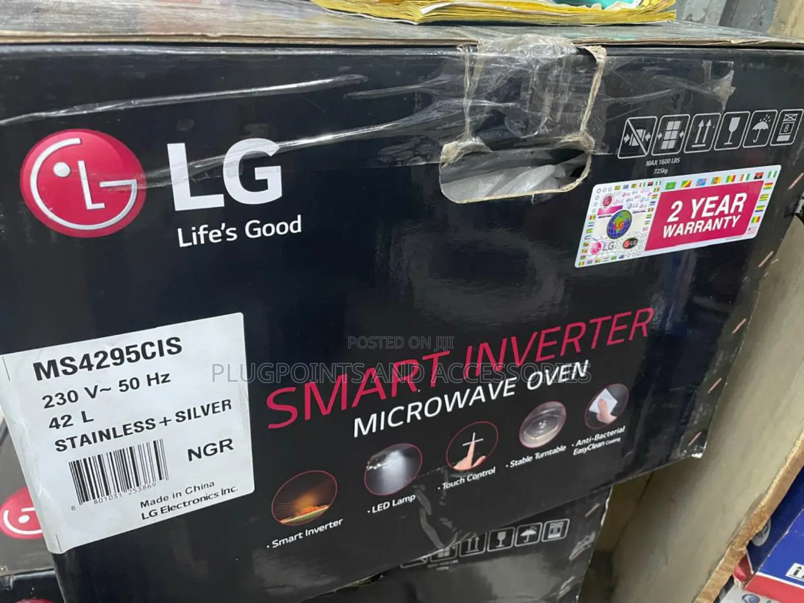 Lg Microwave Smart Inverter Stainless Steel 42liters