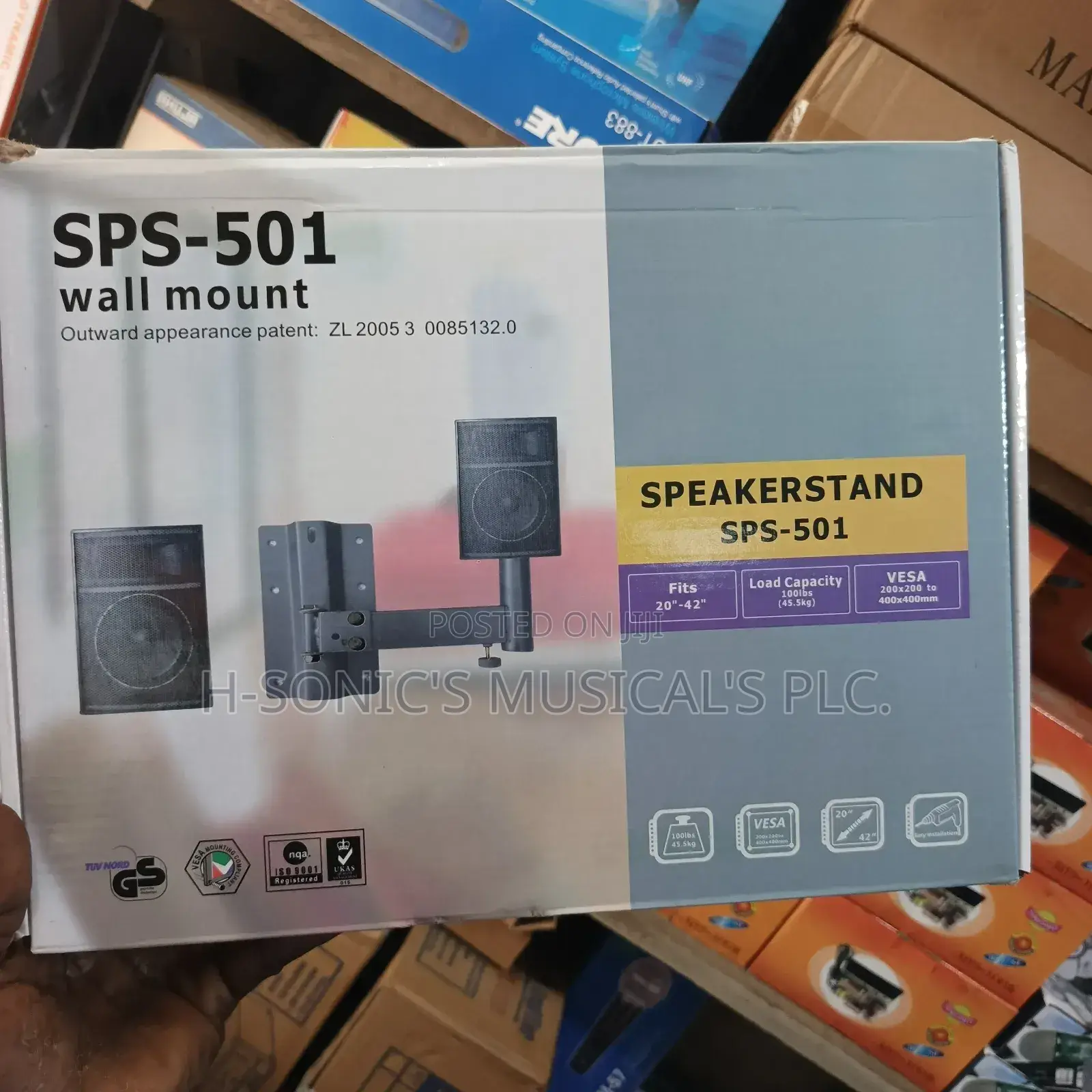 PSP 501 Wall Mount 2in1 Speaker Braket.
